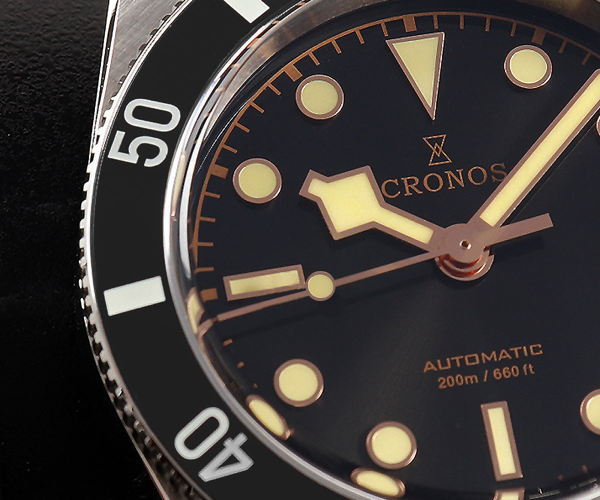 US Pre-Owned Cronos 37mm PT5000 Vintage Diver Watch L6033