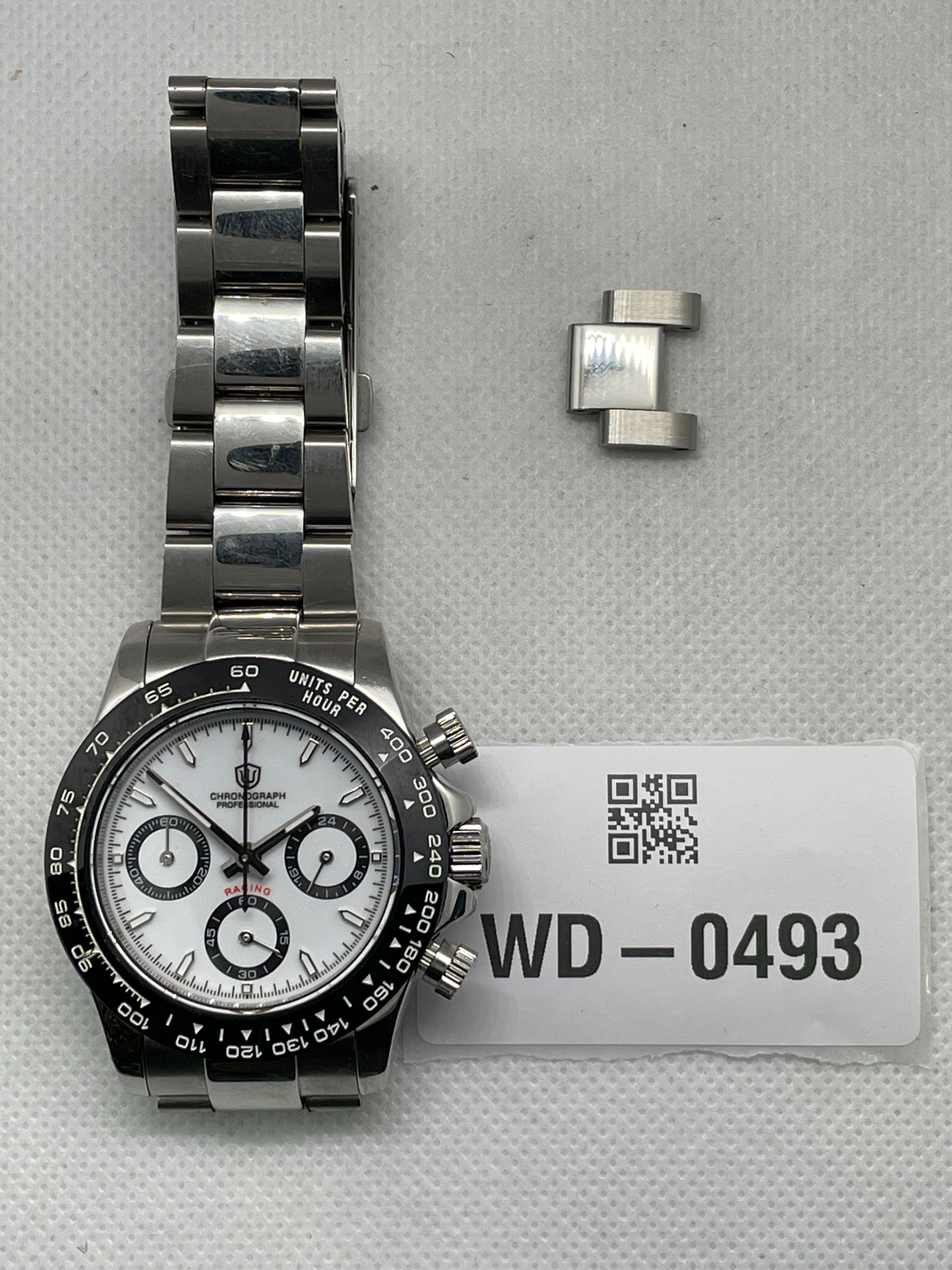 US Pre-Owned Watchdives WD16500 38mm VK63 Chronograph Watch V2