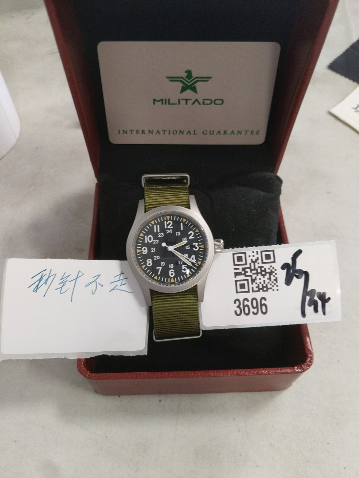 US Pre-Owned Militado Sapphire Crystal 38mm Field Watch ML05