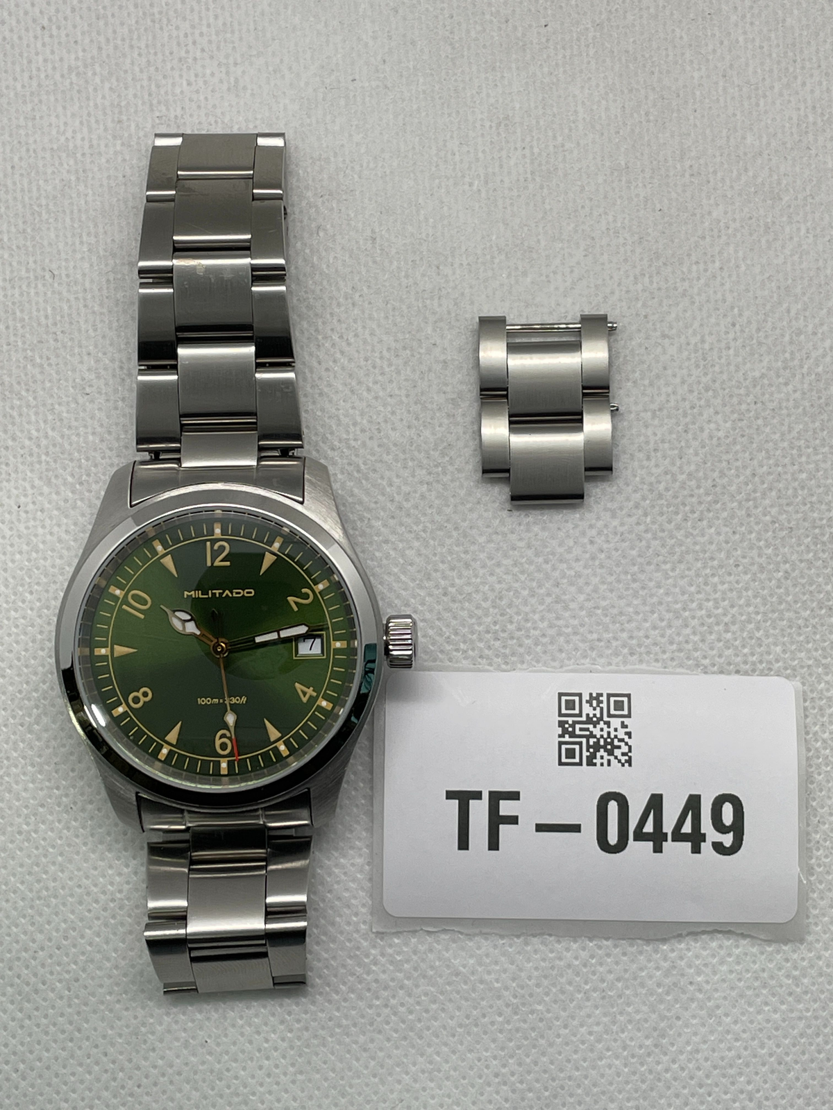 US Pre-Owned Militado ML08 38mm Field Watch – VH31 / Ronda 515