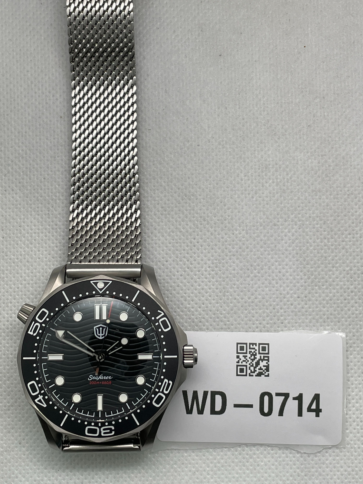 US Pre-Owned Watchdives WD007Q V2 VH31 Titanium NTTD Quartz Dive Watch