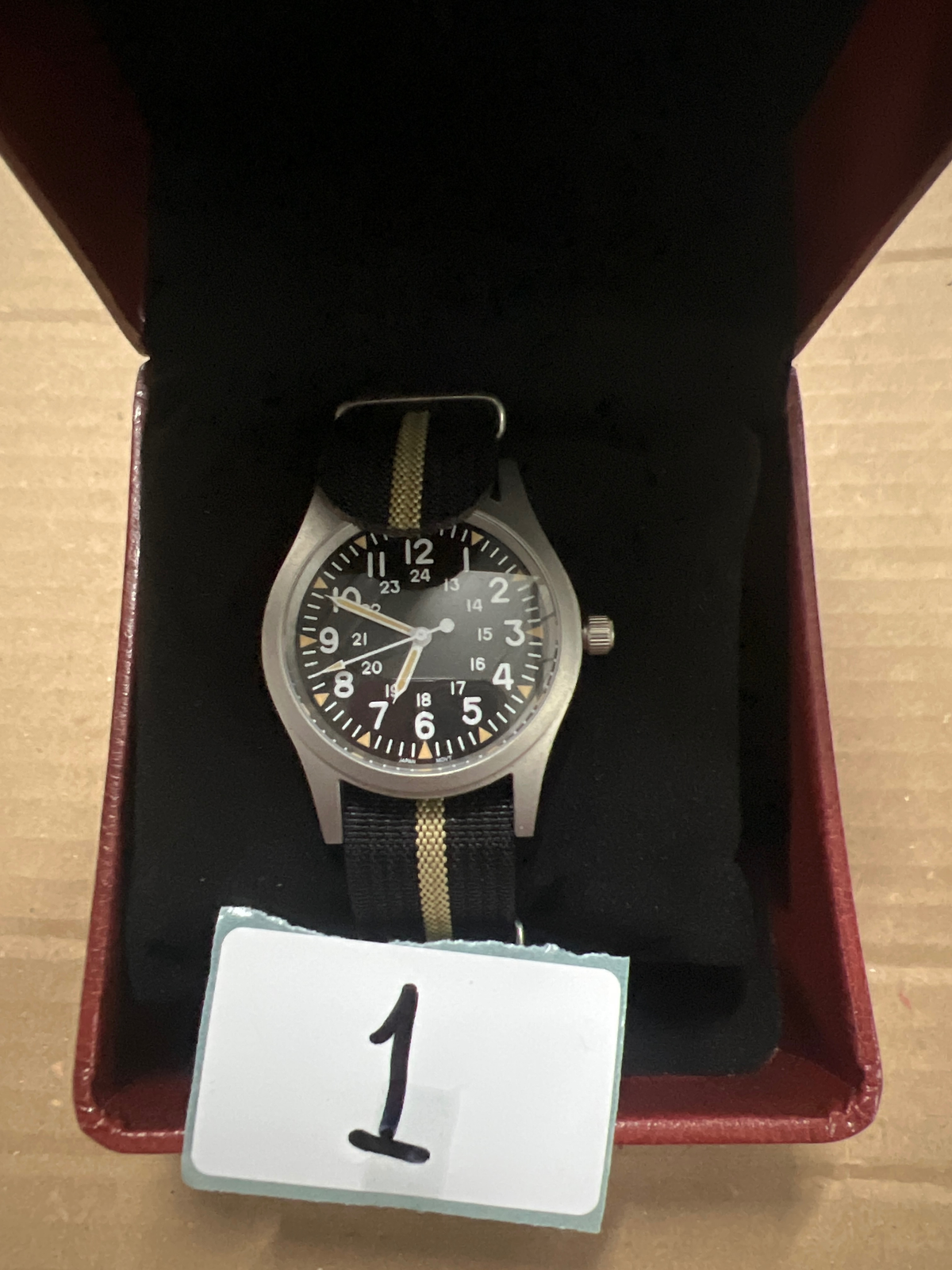 EU Pre-Owned Militado Sapphire Crystal 38mm Field Watch ML05