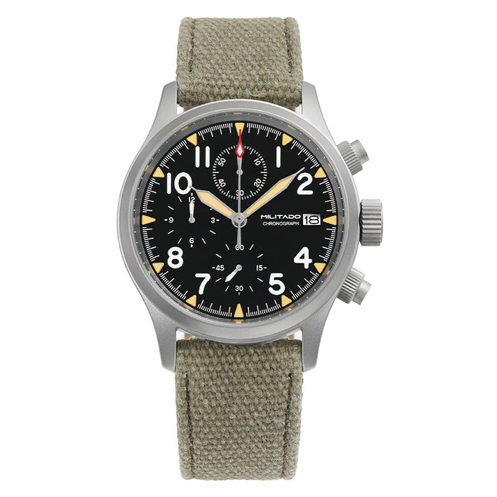 EU Pre-Owned Militado Retro VK67 Quartz Chronograph Watch - 3 Dial
