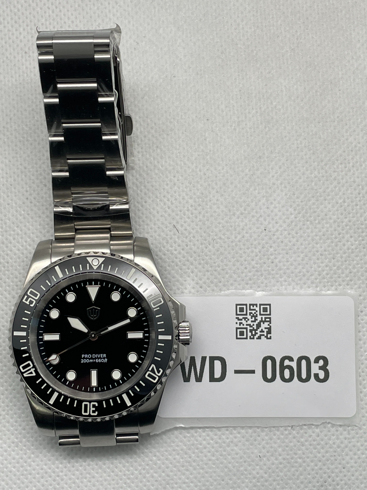 US Pre-Owned Watchdives WD1680Q V2 39mm VH31 Quartz Dive Watch
