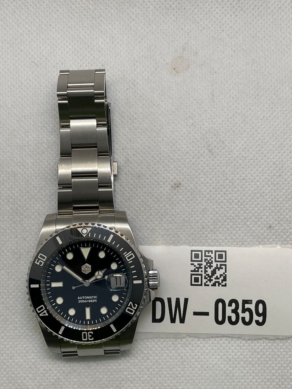 US Pre-Owned San Martin Upgraded ST2130 Sub Diver Men SN0017G-E