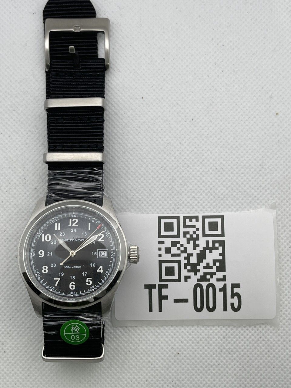 US Pre-Owned Militado ML08 38mm Field Watch – VH31 / Ronda 515