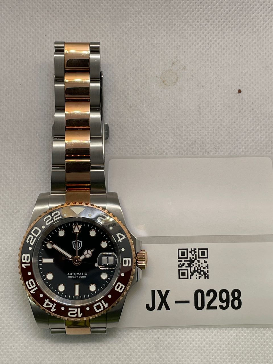 US Pre-Owned Watchdives WD16760 NH34 Sub GMT Watch V2