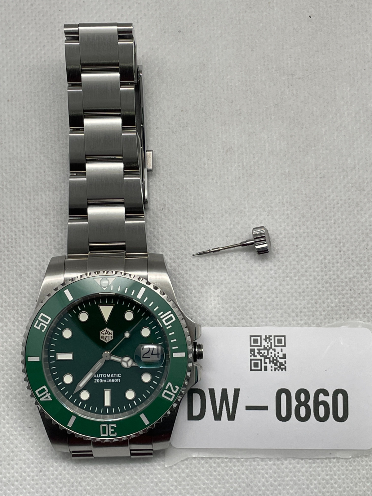US Pre-Owned San Martin Upgraded ST2130 Sub Diver Men SN0017G-E