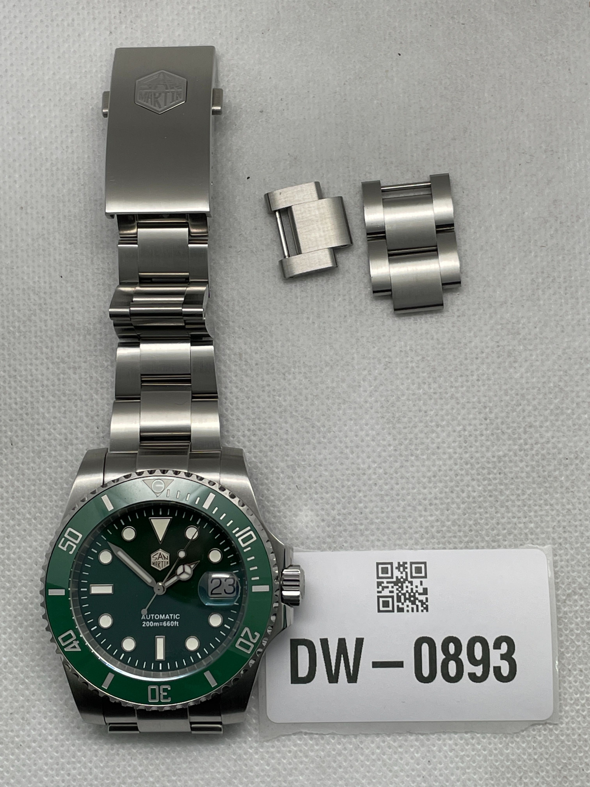 US Pre-Owned San Martin Upgraded ST2130 Sub Diver Men SN0017G-E