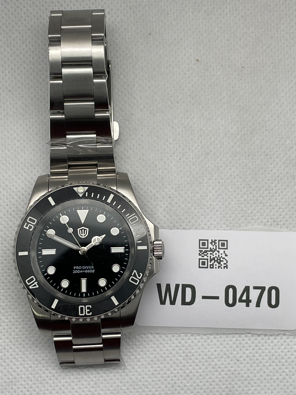 US Pre-Owned Watchdives WD1680Q V2 39mm VH31 Quartz Dive Watch