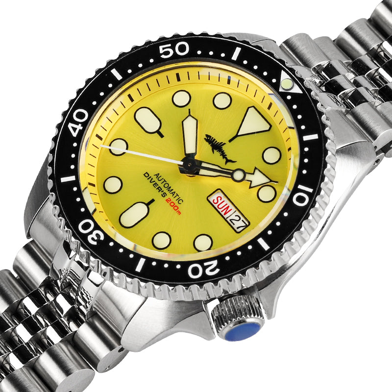 US Pre-Owned Heimdallr SKX007 Day/Date Mechanical Watch