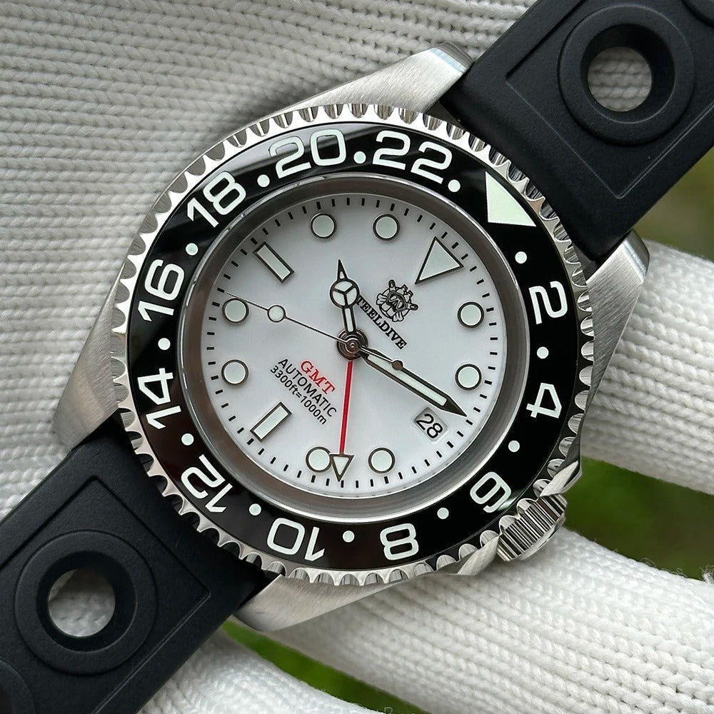 EU Pre-Owned Steeldive SD1964 45mm NH34 GMT Diver Watch