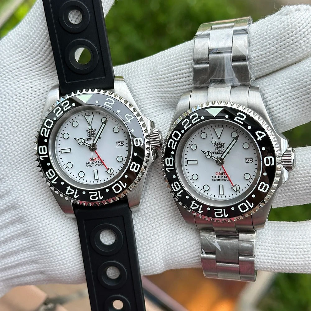 EU Pre-Owned Steeldive SD1964 45mm NH34 GMT Diver Watch