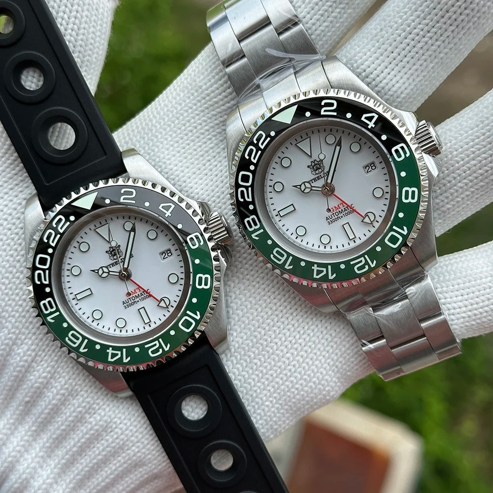 EU Pre-Owned Steeldive SD1964 45mm NH34 GMT Diver Watch