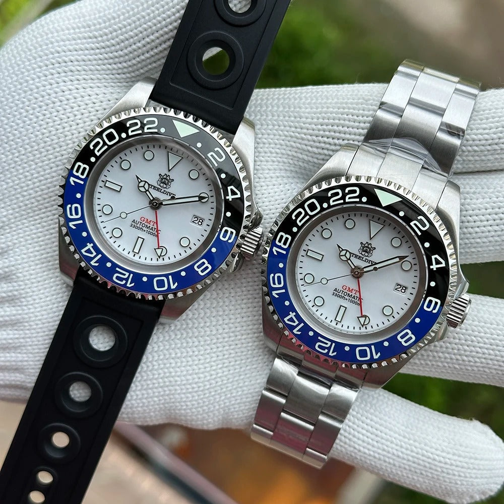 EU Pre-Owned Steeldive SD1964 45mm NH34 GMT Diver Watch