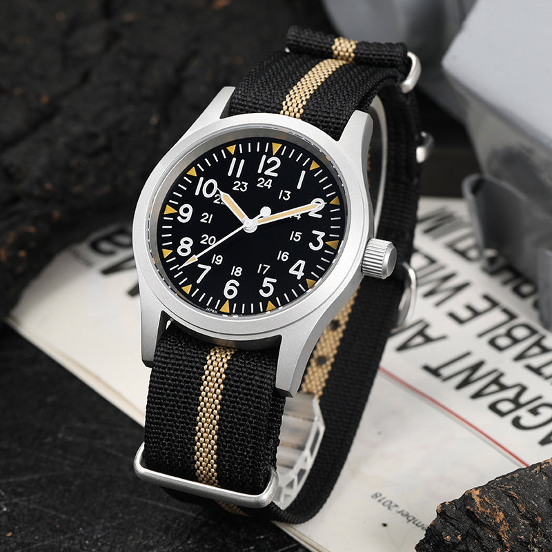 US Pre-Owned Militado Sapphire Crystal 38mm Field Watch ML05