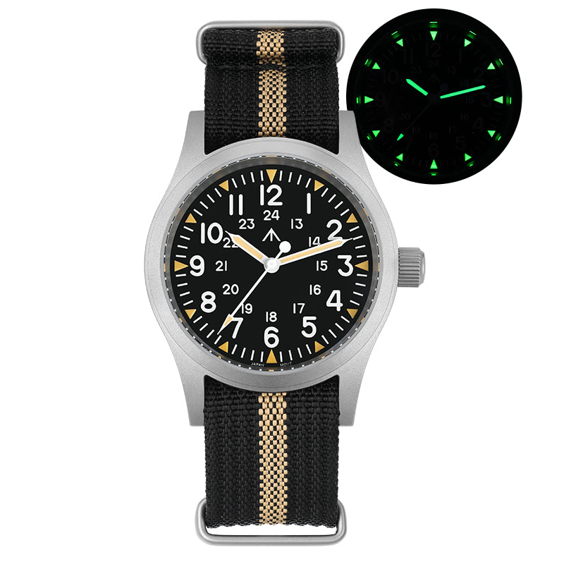 EU Pre-Owned Militado Sapphire Crystal 38mm Field Watch ML05