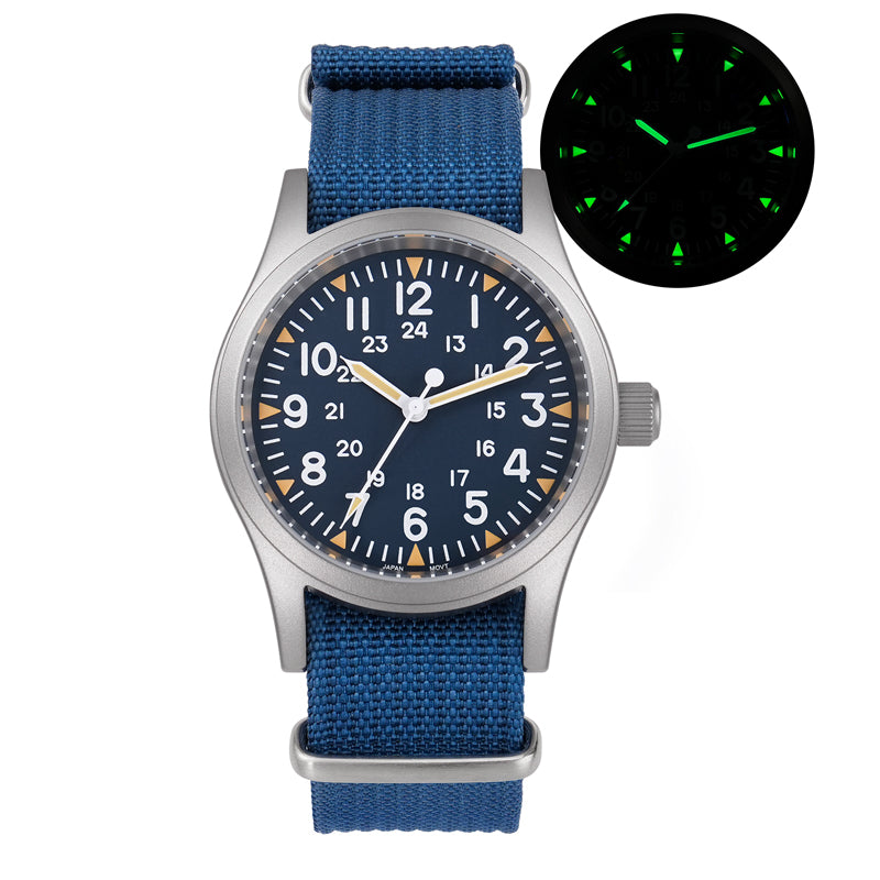 US Pre-Owned Militado Sapphire Crystal 38mm Field Watch ML05