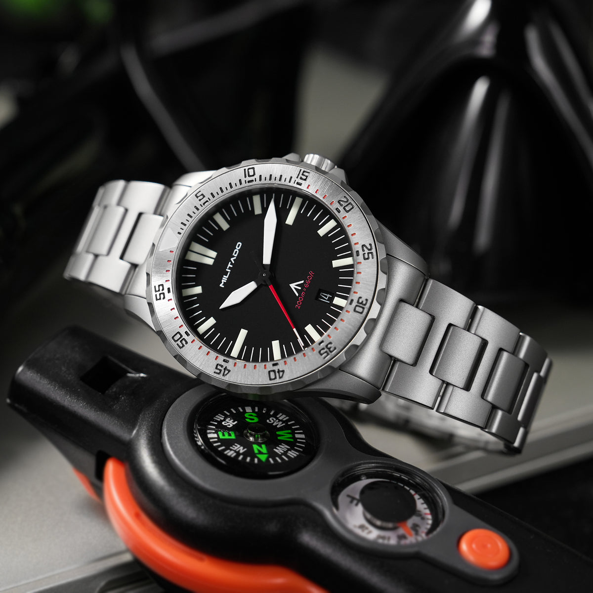 EU Pre-Owned Militado ML16 39mm Sapphire Quartz Field Diver Watch