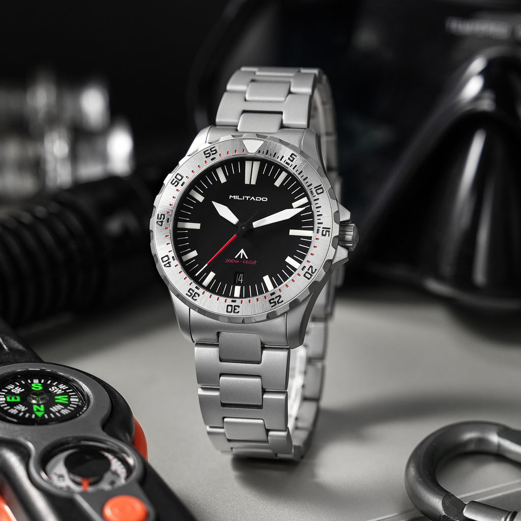 EU Pre-Owned Militado ML16 39mm Sapphire Quartz Field Diver Watch