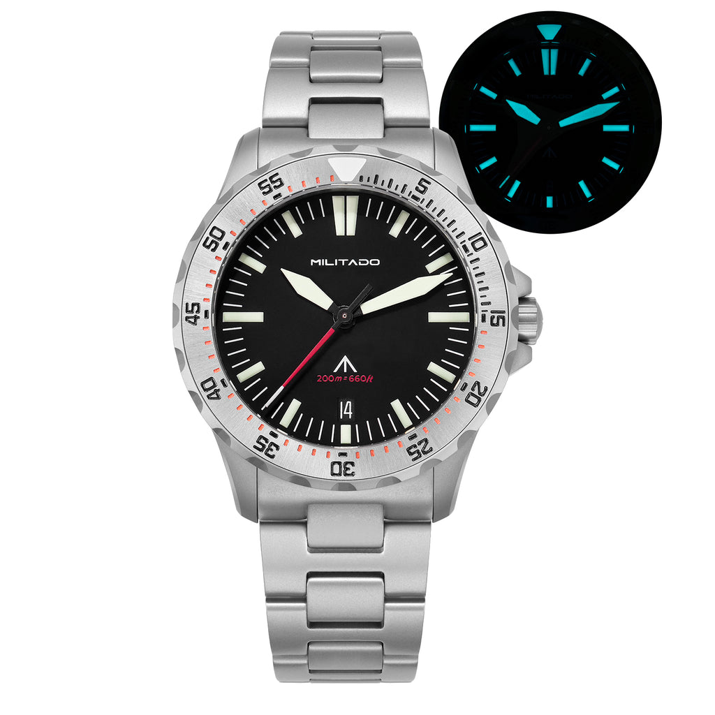 EU Pre-Owned Militado ML16 39mm Sapphire Quartz Field Diver Watch