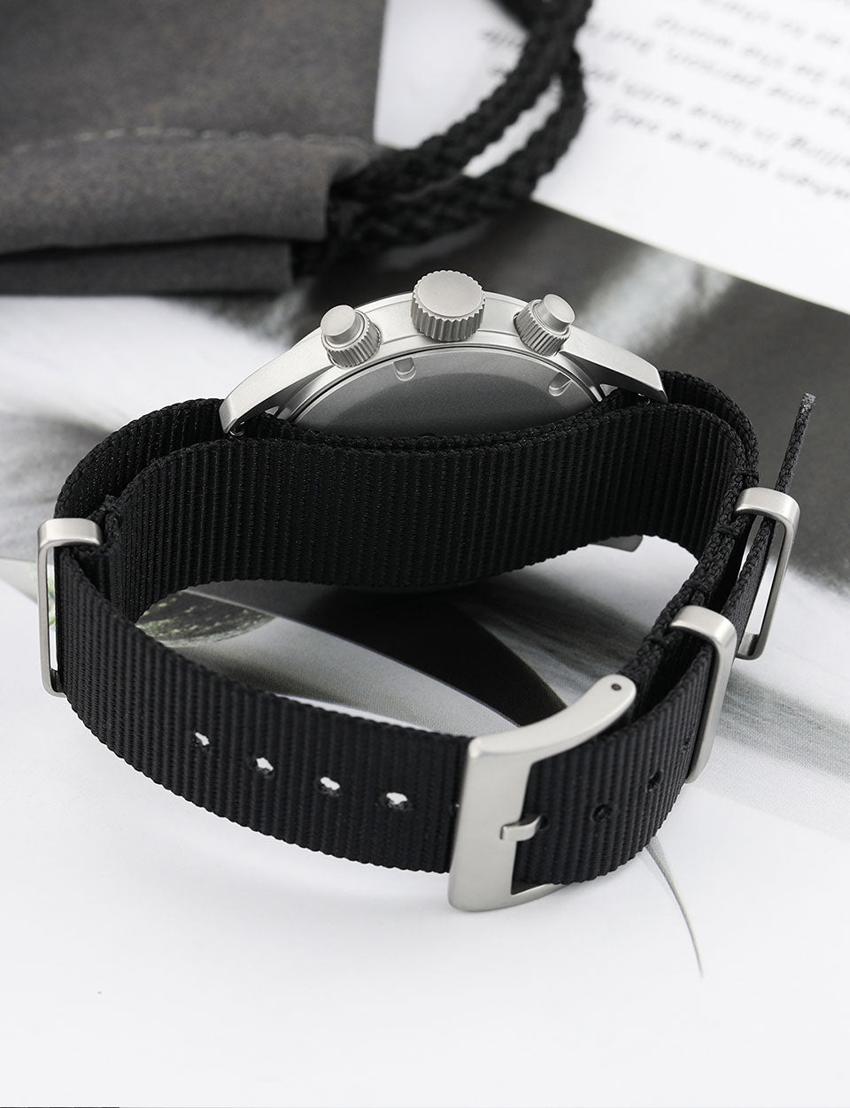 EU Pre-Owned Militado Retro VK61 Quartz Chronograph Watch