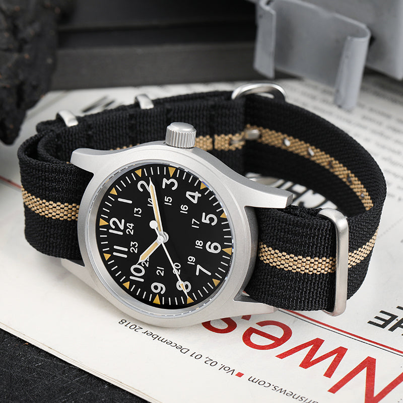 EU Pre-Owned Militado Sapphire Crystal 38mm Field Watch ML05