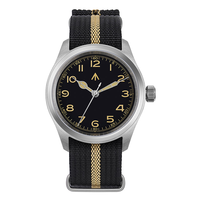 US Pre-Owned Militado ML08 38mm Field Watch – VH31 / Ronda 515