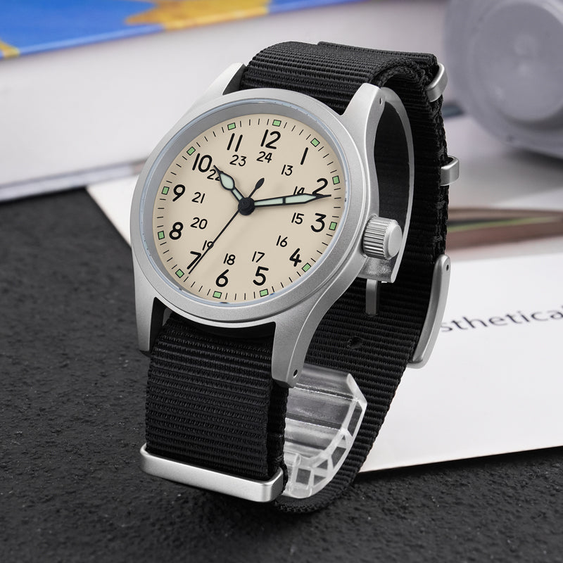 EU Pre-Owned Militado Sapphire Crystal 38mm Field Watch ML05