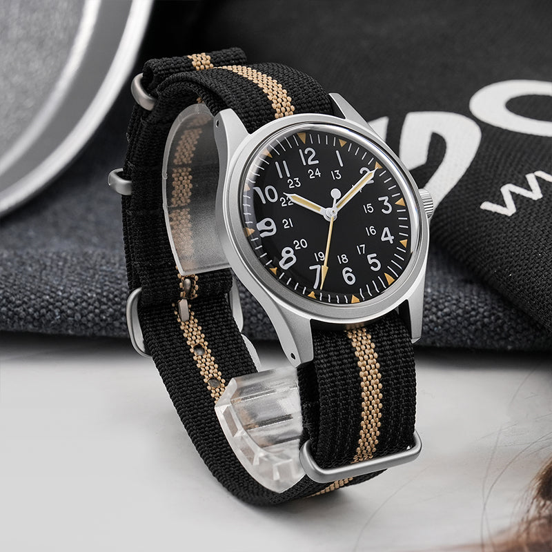 US Pre-Owned Militado VH31 36mm Field Watch ML07