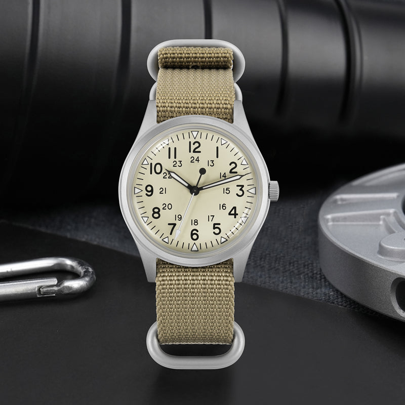 US Pre-Owned Militado VH31 36mm Field Watch ML07