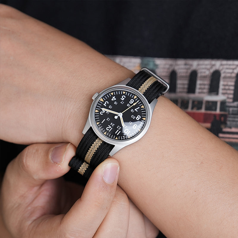 US Pre-Owned Militado VH31 36mm Field Watch ML07