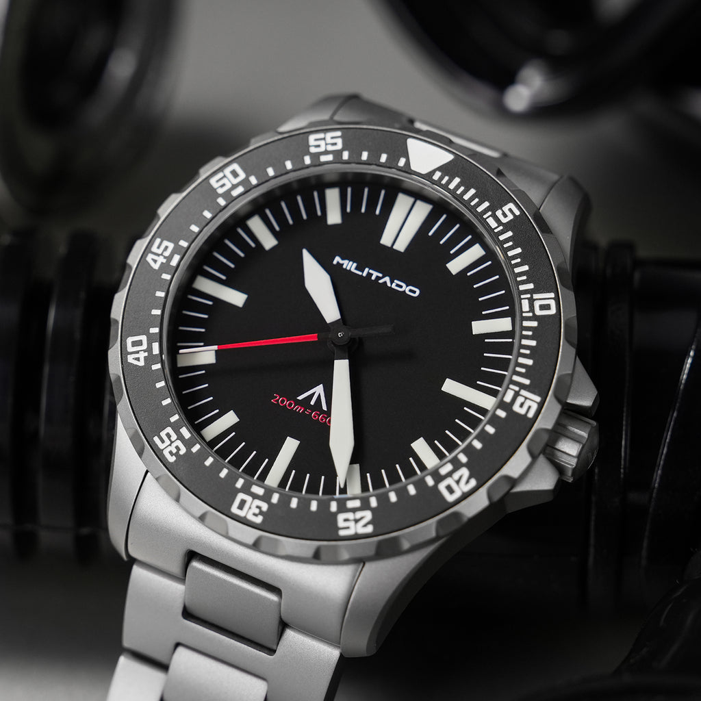 EU Pre-Owned Militado ML16 39mm Sapphire Quartz Field Diver Watch