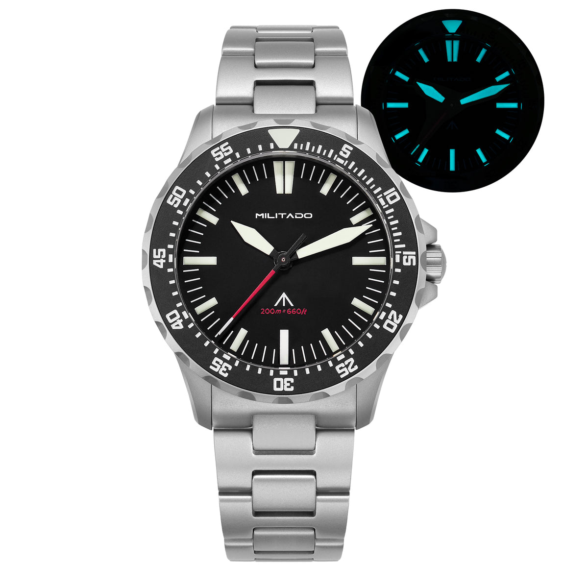 EU Pre-Owned Militado ML16 39mm Sapphire Quartz Field Diver Watch