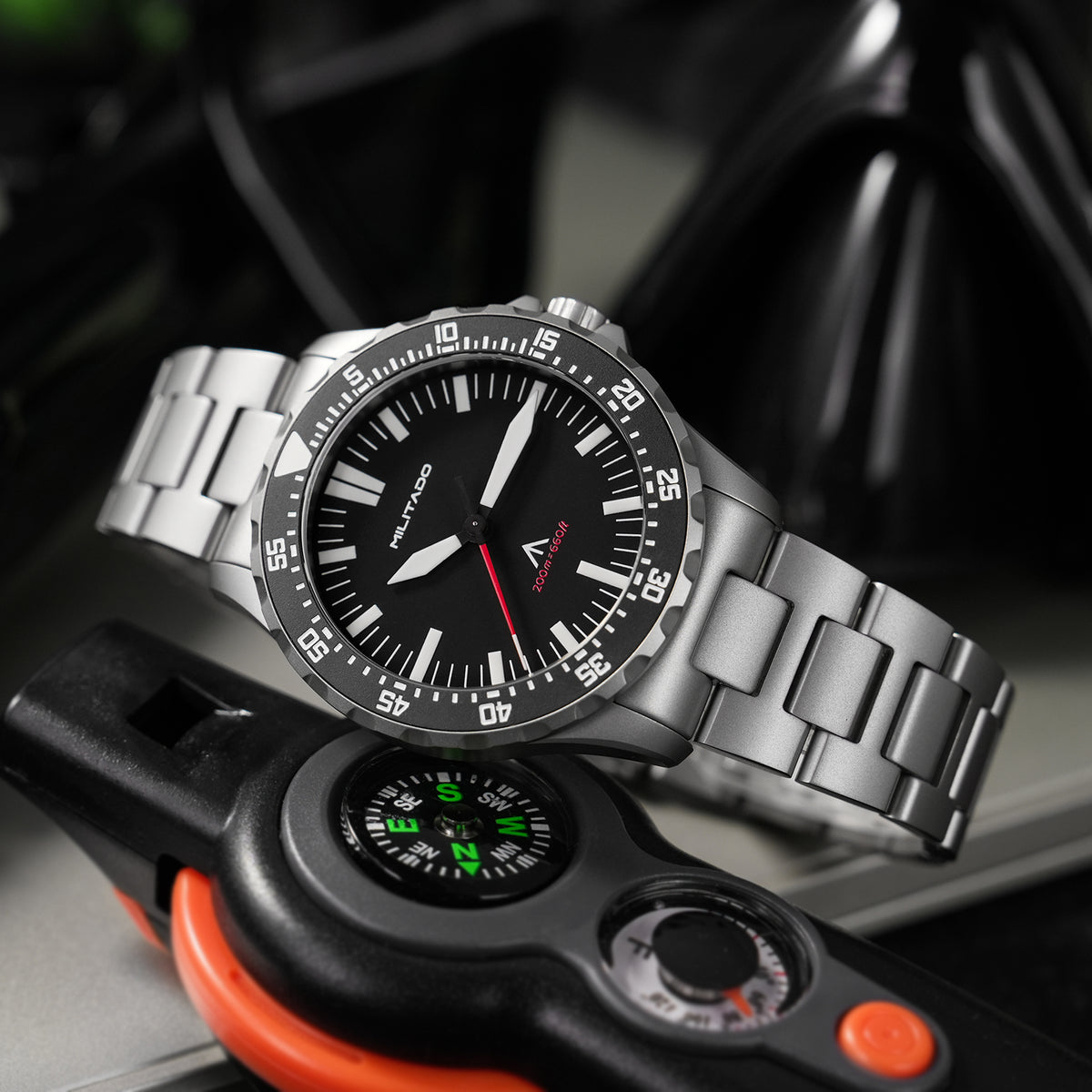 EU Pre-Owned Militado ML16 39mm Sapphire Quartz Field Diver Watch