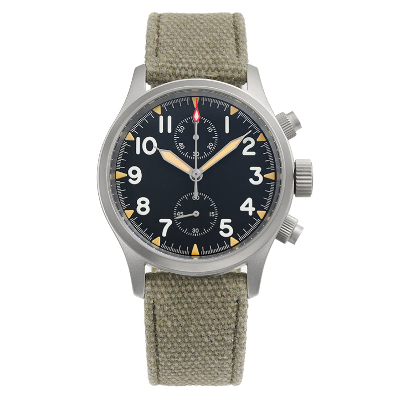 EU Pre-Owned Militado Retro VK61 Quartz Chronograph Watch