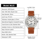 US Pre-Owned Militado ML02 1926 Oyster Tribute Quartz Watch