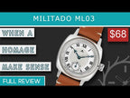 US Pre-Owned Militado ML02 1926 Oyster Tribute Quartz Watch