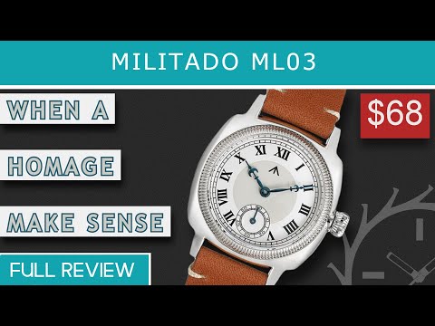 US Pre-Owned Militado ML02 1926 Oyster Tribute Quartz Watch