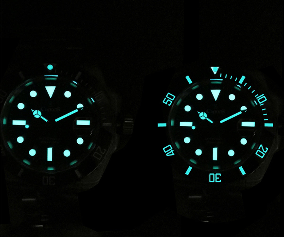 US Pre-Owned Cronos 2.5x Water Ghost NH35 Dive Watch L6015