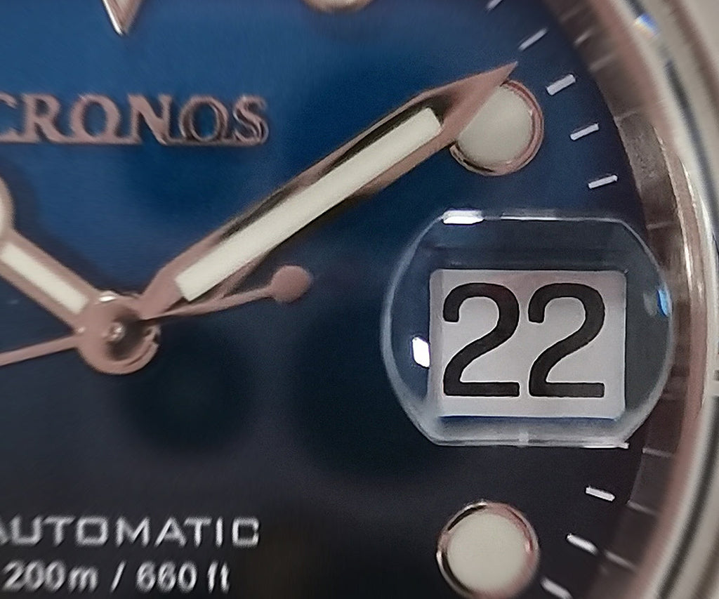 US Pre-Owned Cronos 2.5x Water Ghost NH35 Dive Watch L6015