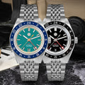 US Pre-Owned San Martin Original Design NH34 GMT Watch SN0116