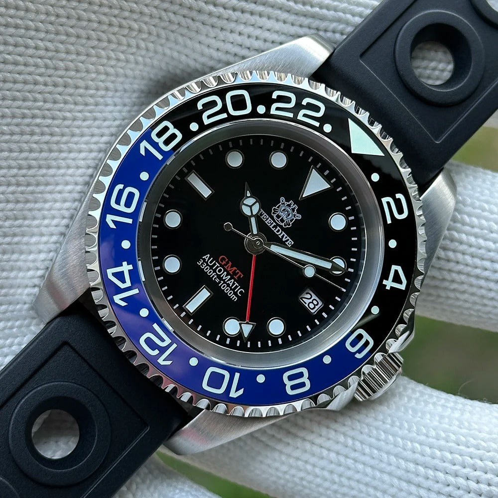 EU Pre-Owned Steeldive SD1964 45mm NH34 GMT Diver Watch