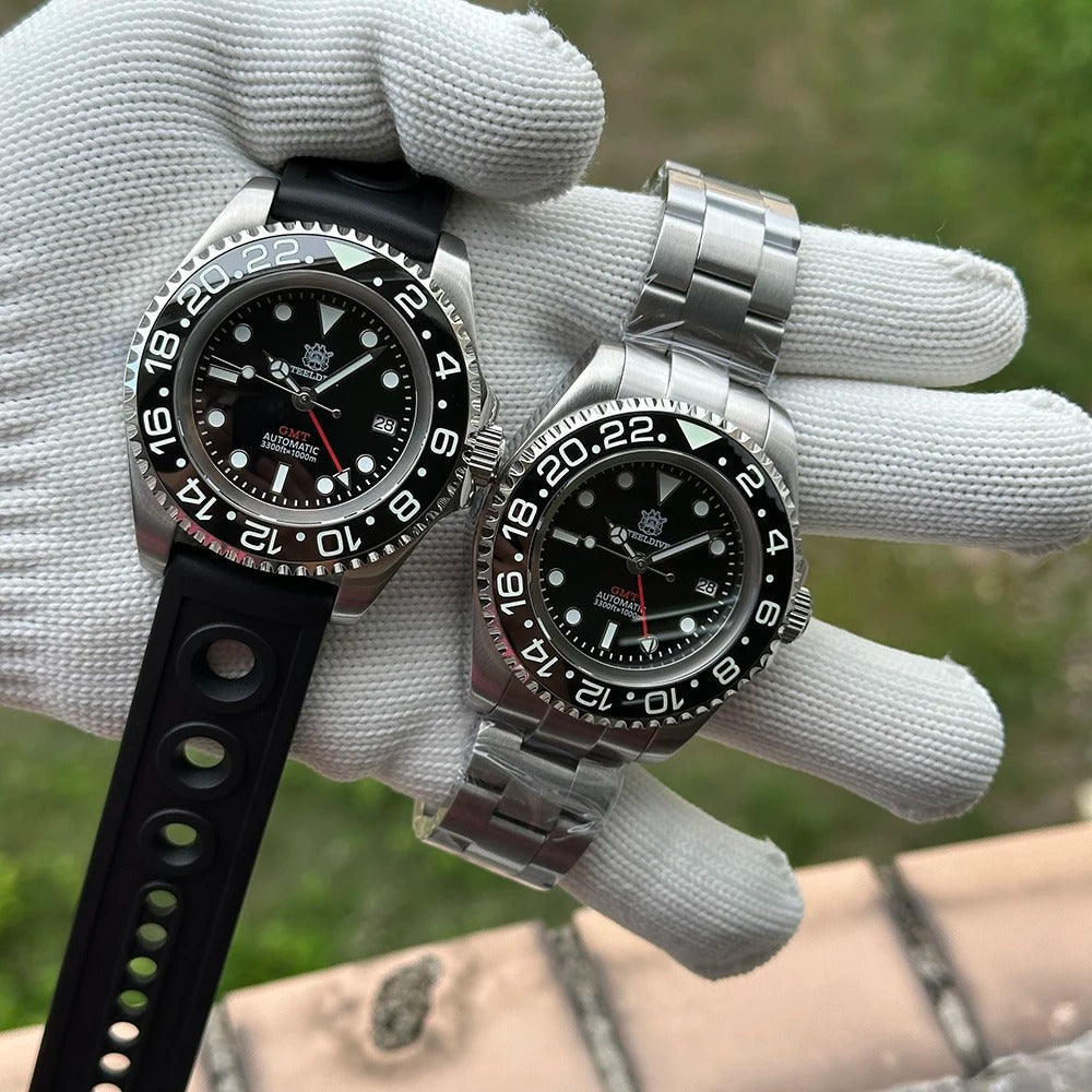 EU Pre-Owned Steeldive SD1964 45mm NH34 GMT Diver Watch