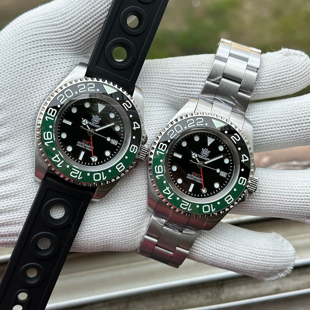 EU Pre-Owned Steeldive SD1964 45mm NH34 GMT Diver Watch