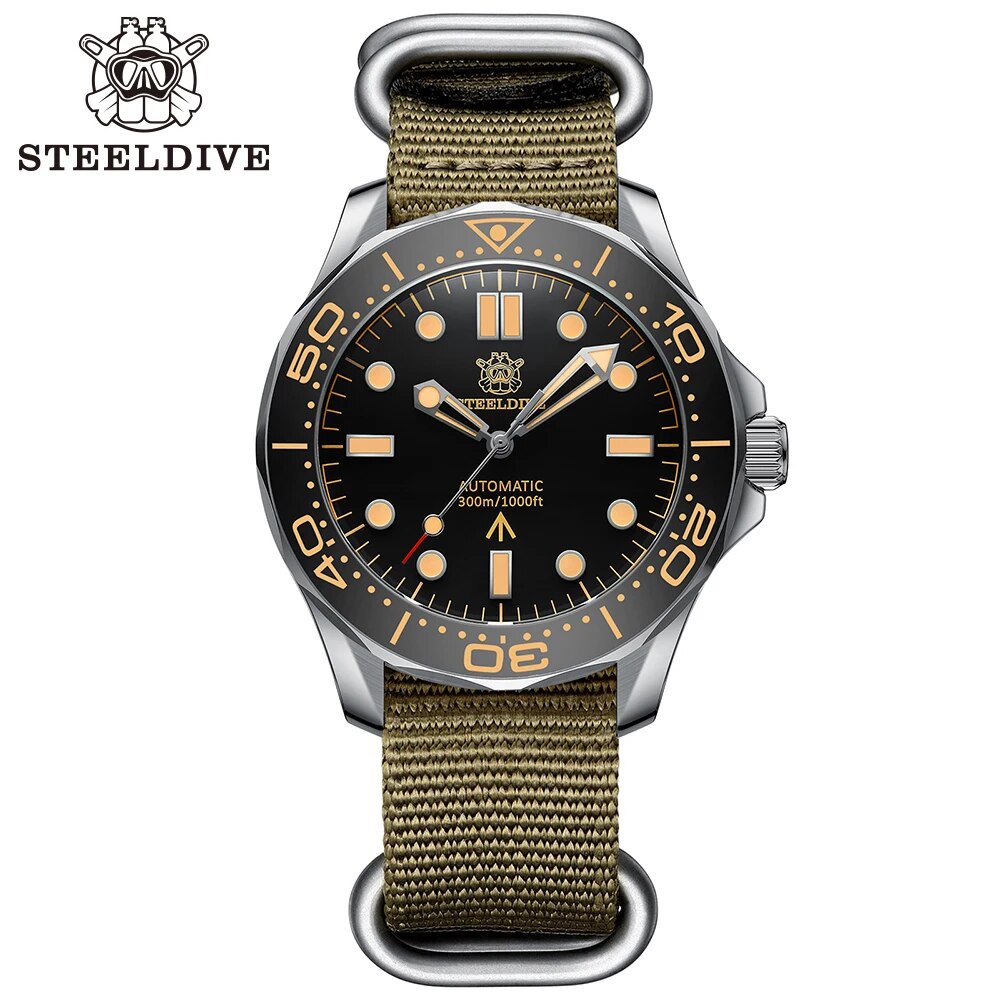 US Pre-Owned Steeldive SD1957 Vintage Sea Ghost Watch