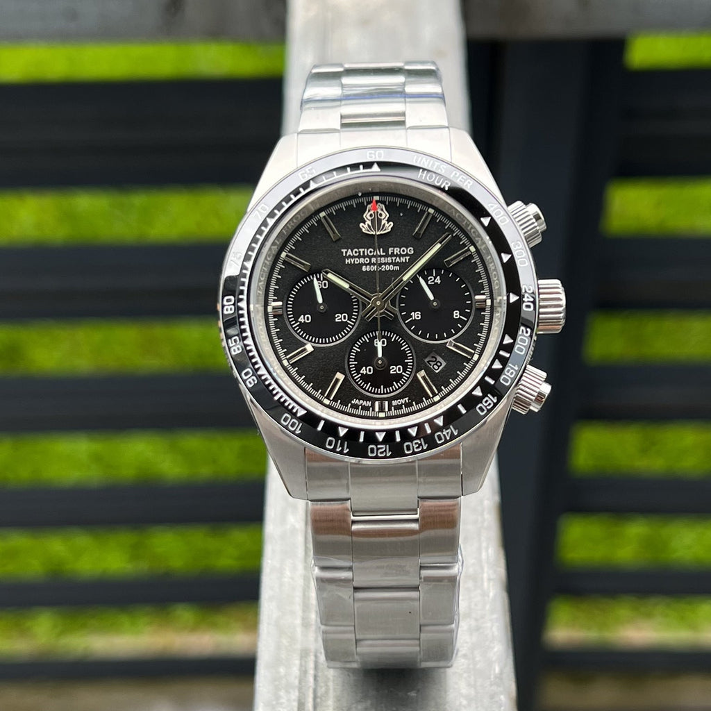 US Pre-Owned Tactical Frog VS75 Solar Chronograph Watch