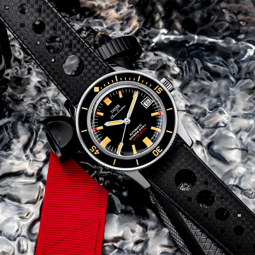US Pre-Owned Thorn 38mm Titanium 50-Fathoms Dive Watch
