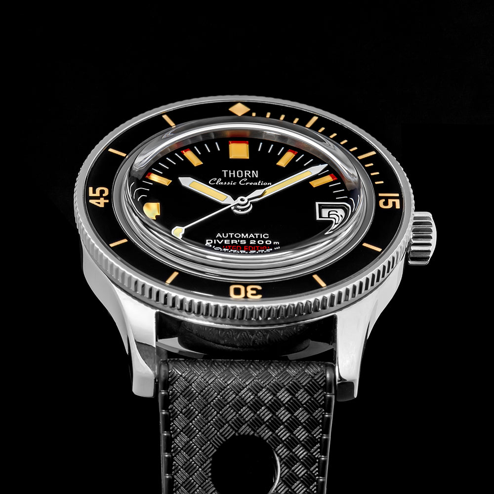 US Pre-Owned Thorn 38mm Titanium 50-Fathoms Dive Watch