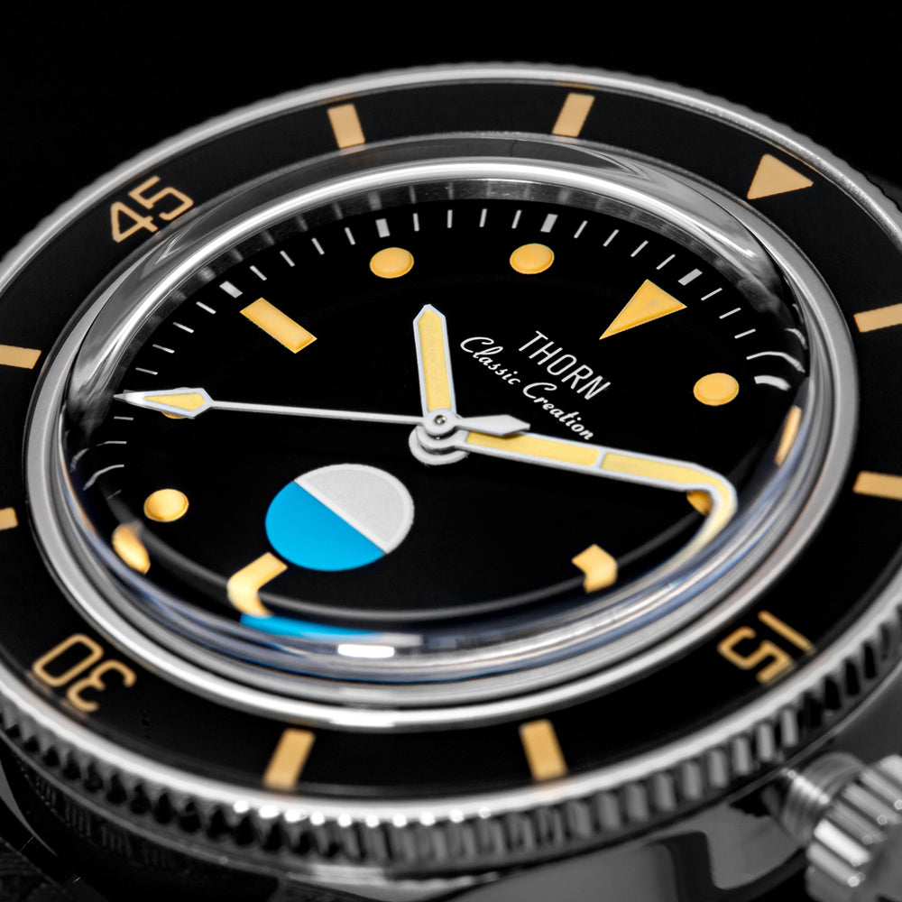 US Pre-Owned Thorn 38mm Titanium 50-Fathoms Dive Watch